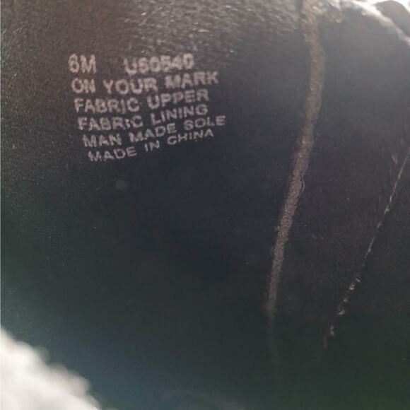 Kenneth Cole Unlisted On Your Mark Boots Women's 6M Black Faux Suede Mid Calf - Picture 8 of 9